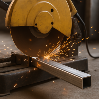 Резка профильных труб