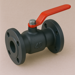 Чугунный кран шаровой проходной фланцевый ДУ 80 РУ 16 ГОСТ 9702-87 в наличии в Луганске