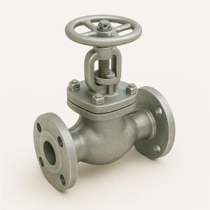 Стальной клапан запорный сальниковый фланцевый ДУ 40 РУ 16 ГОСТ 9697-87 в наличии в Луганске