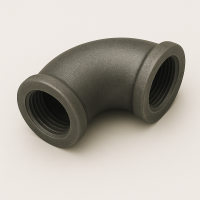 Чугунный отвод 100 мм 45° двухраструбный